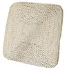 Oreiller des oreillers carrés pouf pavé de sol de chambre à coucher de chambre à coucher nature naturel des tapis de paille tissé méditation siège intérieur