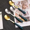 Spoons 4/2pc Stainless Steel Spoon Tableware Home Ice Cream Dessert Soup Creative Korean Cute Long Handle Kitchen Utensils