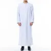 Etniska kläder Nationella kläder Menskläder Muslimsk kläder Vit Jubba Thobe Long Sleeved Robe Dubai Middle East Mens Clothing Arab Kaftan Headwearl2405