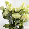 Fleurs décoratives Fleur artificielle 66 cm Trigéminal Eustoma Plants Room Home Decoration Fake Floral Wedding Po Props Cadeaux en gros Bride