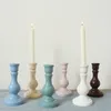 Titulares de velas Decoracionas para habitacionas decoração de casa rústica Creative Candlestick Presente de casamento para o casal EV DeKorasyon Aksessearlar