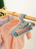 Hangers 10 stks kinderkledingrek kinderen tonen draagbare kledinghanger baby winddichte rekken plastic organizer huisopslag