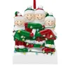 Nome a pendente Resin Famiglia Nuova benedizione personalizzata Ornamenti degli alberi di Natale Decorazioni della stanza 1113