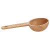 Measuring Tools Coffee Scoop Wooden Spoon Bean Simple Powder Sugar Household Tool Kitchen