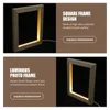 Frames LED Glowing PO Frame Bureau de bureau Night Light Gift Unique Birthday Gift