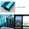 Window Stickers 40/50/60 700cm Blue Silver One Way Mirror Film Glass Sticker UV Reflective Privacy Solar Self Adhesive Decorative