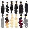 Cabelo de cabelo humano reto Brasas de cabelo Brasil Pacotes de cabelo humano de cor natural podem ser moldados