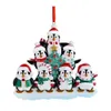 Harts Hem Personlig prydnad Penguin Family Xmas Tree Decoration Julrum Dekor 828