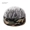 Berretti divertenti parrucche nere cappello beanie morbido uomo traspirante da donna parrucca per amici famiglia regalo