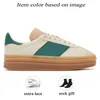 Gazelle Bold Women Designer Casual Shoes Gazelles Suede Upper Platform Sneakers Cream Green Black White Pink【code ：L】Gum Womens Trainers