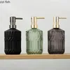 Flüssige Seifenspender kreativer Glaslotion Flasche Badezimmer Händedesinfektion Duschgel Shampoo Flaschen Haushaltsdarstellungen