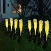 Nieuwe LED Solar Reed Outdoor Waterdichte pluche glasvezel Optische plug in grond Courtyard Garden Decoratie Lawn Light