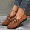 Casual Shoes 2024 Autumn Women's Fashion Lace Up Mesh Breathable Flat Round Toe Walking Shopping Mom