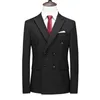 Brand Fashion Men Double Breasted Tuxedo Business Suitmale Slim Fit Casual Casual Clothingmens Veste décontractée Blazers 240507