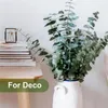 Fiori decorativi Eucalipto conservato per il bagno Disposizione fai -da -te per decoro di fiori secchi naturali