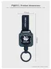 Gratis verzending Easy Extension Buckle Staaldraad Rope High Rebound Expansion Key Chain Anti-Loss Anti-diefstal Buckle Metal Quick Montaining Ring