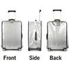 2030 -Zoll -Gepäckabdeckung Transparent Protektor wasserdicht eingedickter Koffer PVC Rolling für Reisen 240429