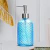Dispensateur de savon liquide 13,5 oz Pumpe en verre élégant salon de contenant de salle de bain robuste avec pour le dortoir El Laundry Coutrable Home