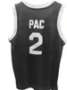 MOIVE 96 Birdie Jersey Basketball 2 Pac Retro College Vintage Pullover Jerseys tout cousu noir