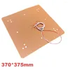 Carpets 370x375 mm Tampon de chauffage en silicone 120V / 220V 750W 1000W avec trous pour Ender 5 plus 3D Imprimante Build Plate de plaque de chaleur Pièces