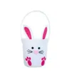 Kaninchen Bunny Osterform Eimerkorb Eierfass Taschen Kinder Süßigkeiten Eier Aufbewahrung Handtasche Party Geschenktüte 0123 s