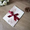 Gift Wrap 196x138mm Rose Pattern European Stamping Envelope For Invitation Wedding Business High-grade Postcard Giftbox Pocket Packing