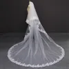 Veaux de mariée Cathédrale de dentelle 2 couches Veil de mariage 3 mètres 2t Couverture face avec des accessoires de fardonner à peigne 244r