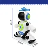 Music Robot Toys Electronic Smart Dancing 360 degrés Lights LED Figure Kids 240511