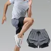 Swimons de maillots masculins Bores de plage des hommes doubles couches de fitness sports