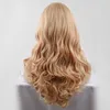 Yiwu Girls Fluffy Long Curly Hair peruca capa de cabeça sintética Peruca de seda