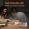 Lámparas de mesa Lámpara de escritorio LED con luz de soporte para bolígrafo para computadora/escritorio - cuidados de cisne flexibles recargables blancos