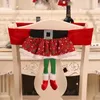 Couvriers de chaise Santa Scencover Belt Holiday Table Decorations Protector Girls Girls Christmas Festive Back Cover