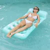 Składający się składany pływający hamak wodny pływakowy leżak nadmuchiwane basen miłosne z łóżkiem materac Akcesoria 240509