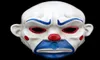 Hochgrades Harz Joker Bank Robber Mask Clown Clown Dark Knight Prop Masquerade Party Harzmasken auf X08038155858