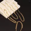 Choker 316L roestvrijstalen muntkettingen voor vrouwen kwastje glinsterende zirkoon hanger sleutelbeen ketens sieraden geschenken