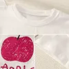 2Pcs Summer Baby Clothes Set Fruit Print Kids Girls Short Sleeve Tshirt Suit Plaid Shorts Fashion Cotton T Shirt Pants 240426
