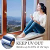 Оконные наклейки LuckyJ Light Filtering Filmant Anti UV Sun Control Жилые пленки для самостоятельных наклеек с клейкой стекла