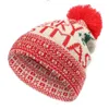 Dzianinowe ciepłe czapki Jacquard Christmas Ear Protector Head Cap 920