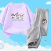 Ensembles de vêtements pour filles ensembles de vêtements d'été Enfant Childrens 2 pièces Rendeurs de Noël T-shirt à manches courtes et pantalons Fashion Set Étudiant jeunesse Clothingl2405