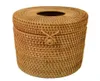 Round Rattan Tissue Box Vine Roll Holder toiletpapier Cover Dispenser voor Barthroomhomel en Office7568243