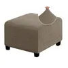 Couvre-chaise carré jacquard couverture ottoman stretch tout compris tabouret de banc de tabouret