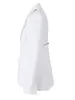Costumes pour femmes Eshin Blanc Blazer Irrégulier Blazer Femmes Notchée à manches longues Veste en ajustement Fashion Tide Spring Automne 2024 XF1816