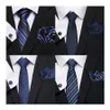Zestaw krawata na szyję wiele kolorów gorąca sprzedaż 2023 Nowy projekt ślubny prezent krawat kieszonkowe Zestaw kase