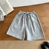 Broek kinderbroek 2024 zomer Koreaanse veelzijdige zwart grijze sport shorts voor jongens en meisjes casual