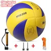 Boy Christmas Gift Volleyball Model200 / 300 Ultra Hard Fibre Brand Competition Taille 5 PumpNeedleMesh Sac 240425 en option