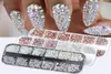 1440pcs farbenfrohe Kristallsteine Nagel Strass (Diamond 3D Flatback Glitter Strass Edelstein