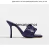 Bottegaa Shoes Lido Designer Sandals Mulesフラットヒールズスライド織りの女性スクエアスリッパレディースウェディングハイヒールズシューズドレストゥーダズルファッションS58T 2023