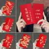Enveloppe cadeau 10pcs Papier Dragon Année zodiaque Red Enveloppe Sport Spring Festival Rectangle créatif