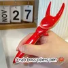 Party Favor Lovely Interesting Lobster Clamp Ballpoint Pen Funny Kids Gift School Supplies Picking Snack Neutral Pens Office Stationary