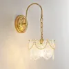 Lampe murale Glotte Perle Fer esthétique décor de chambre de luxe Luxury Modern Living Chambre Dining Art Butterfly Gold Metal LED Light